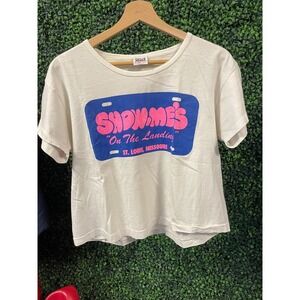 vtg 80s MISSOURI TOURIST LICENSE Tee medium // crop baggy st louis beach coastal